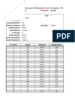 Calculo de Peraltes y Sobreanchos