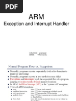 Exception and Interrupt Handler: B.Tech ECE V Semester SENSE VIT University