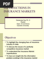 Imperfections in Insurance Markets