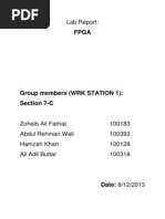 Lab Report Fpga