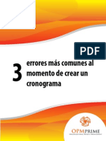 Los 3 Errores Más Comunes Al Momento de Crear Un Cronograma