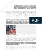 El Feudalismo Fue El Sistema de Organización Más Característico de La Edad Media