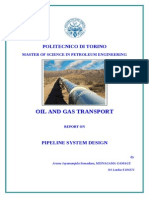 Pipeline Design For Compressible Fluid Flow