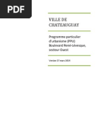 Programme Particulier D'urbanisme (PPU) Boulevard René Lévesque, Secteur Ouest - Version 17 Mars 2014