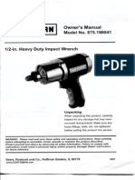 Craftsman Model 875.199841 Half-Inch Heavy Duty Impact Wrench Manul