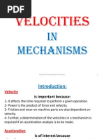  Velocity in Mechanisms