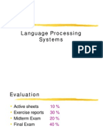 Language Processing System Notes