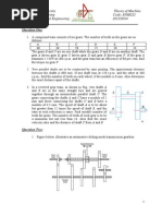 Theory of Machines - Sheet2