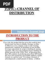 Topic:-Channel of Distribution: Gurpreet Singh