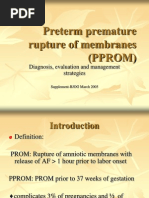 Preterm Premature Rupture of Membranes (PPROM)