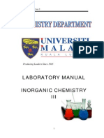 Lab Manual Yr 3 Inorganic