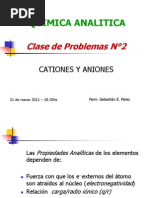 Clase de Problemas Cationes y Aniones