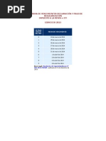 Cronograma Vencimiento Declaracion Anual Impuesto A La Renta 2013