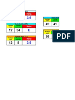 Planilla Excel Calculo de Notas en Escala Normal