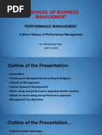 A Short History of Performance Management V1