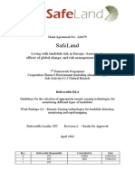 SafeLand Living With Landslide Risk in Europe - Assesment, Effect of Global Change and Risk Management Stratigies