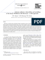 Assessment of Groundwater Pollution Vulnerability and Modelling of The Kanye Wellfield in SE Botswana - A GIS Approach