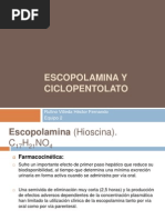 Escopolamina y Ciclopentolato