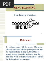 Planning Menu