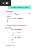 Persamaan Diferensial Orde 1 