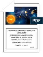 Trabajo Final Sobre EL SISTEMA SOLAR