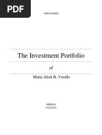 The Investment Portfolio: Maria Aleni B. Verallo