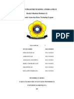 Laporan Praktikum Kimia Anorganik II - Reaksi Oksidasi Reduksi (2) Pengaruh Logam Terhdap Asam Dan Basa