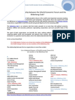 Relationship Between The World Economic Forum and The Bilderberg Club