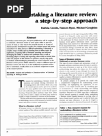 Cronin, Ryan, and Coughlan (2008) Undertaking A LR-A Step-By-step Approach