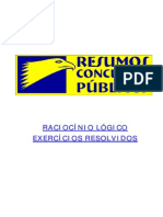 Raciocinio Lógico - Exercícios Resolvidos PDF