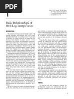 1 Basic Relationships of Well Logs Interpretation