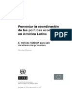 Fomentar La Coordinación de Las Políticas Económicas en América Latina-Método REDIMA - CEPAL PDF