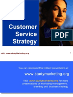 Customer Service Strategy