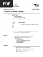 Plant Structures: Flowers: CMG Gardennotes #135