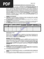 Modelo de Contrato de Consignación Mercantil de Maquinaria Pesada