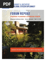 2011 Wingspread Forum Report