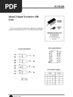 Quad 2-Input Exclusive or Gate