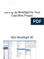 Starting Up MineSight For Your Coal Mine Project