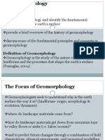 Lecturer 2 - Geomorphology and Weathering