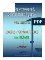 C9.12.01.11.D .TROUILLET. Conseils Hygieno-Dietetiques Dans L Insomnie