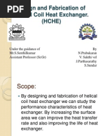 Design and Fabrication of Helical Coil Heat Exchanger