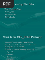 Accessing Flat Files: Three Different Ways