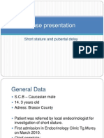 Case Presentation: Short Stature and Pubertal Delay