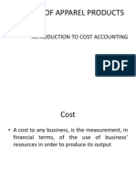 Costing of Apparel Products: Introduction To Cost Accounting