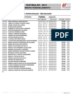 1a - 1° Remanejamento - Divulgação