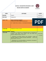 Programa Oficial X Encuentro Estudiantil Cneip