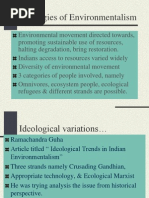 Ideologies of Environmentalism