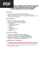 Enlace de PLC Micrologix 1000 Via Rslinx Opc Server y Rslogix Emulate 500 A Scada Rsview32 7