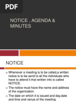 Notice, Agenda & Minutes