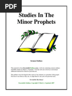 Sermon Outlines - Studies in The MInor Prophets